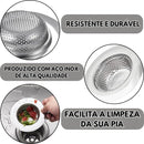 Ralo Cozinha Inox com Tampa Protetora