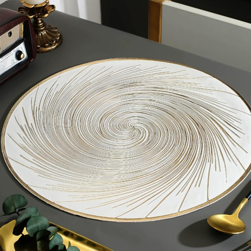 Jogos Americanos de Tecido Revestido 4 Unidades para Proteção da Mesa