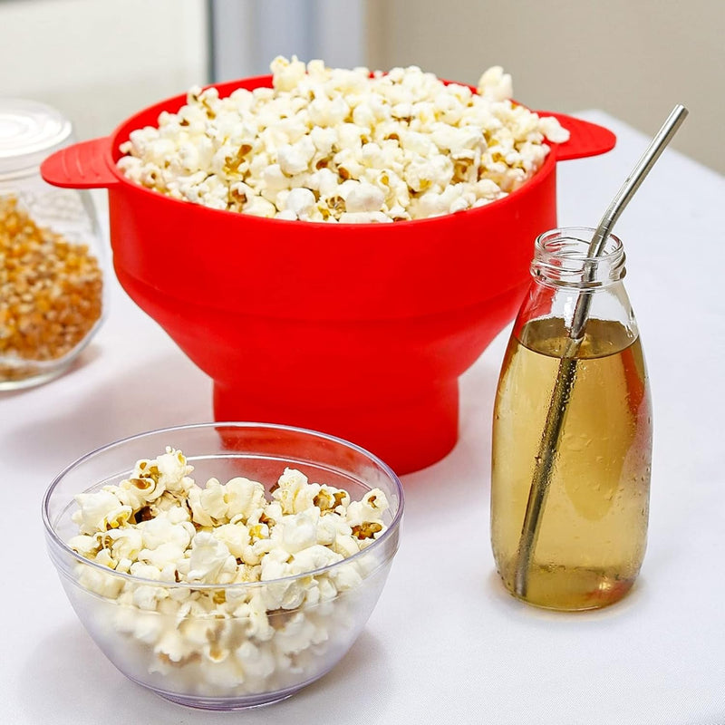 Pipoqueira De Silicone Dobrável Para Micro-Ondas