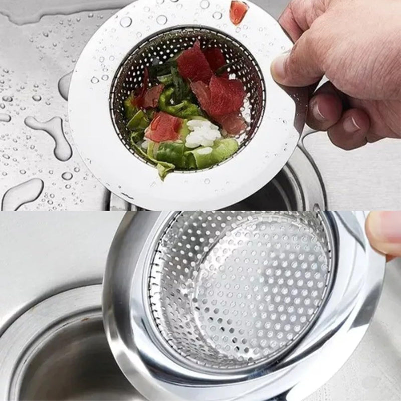 Ralo Cozinha Inox com Tampa Protetora