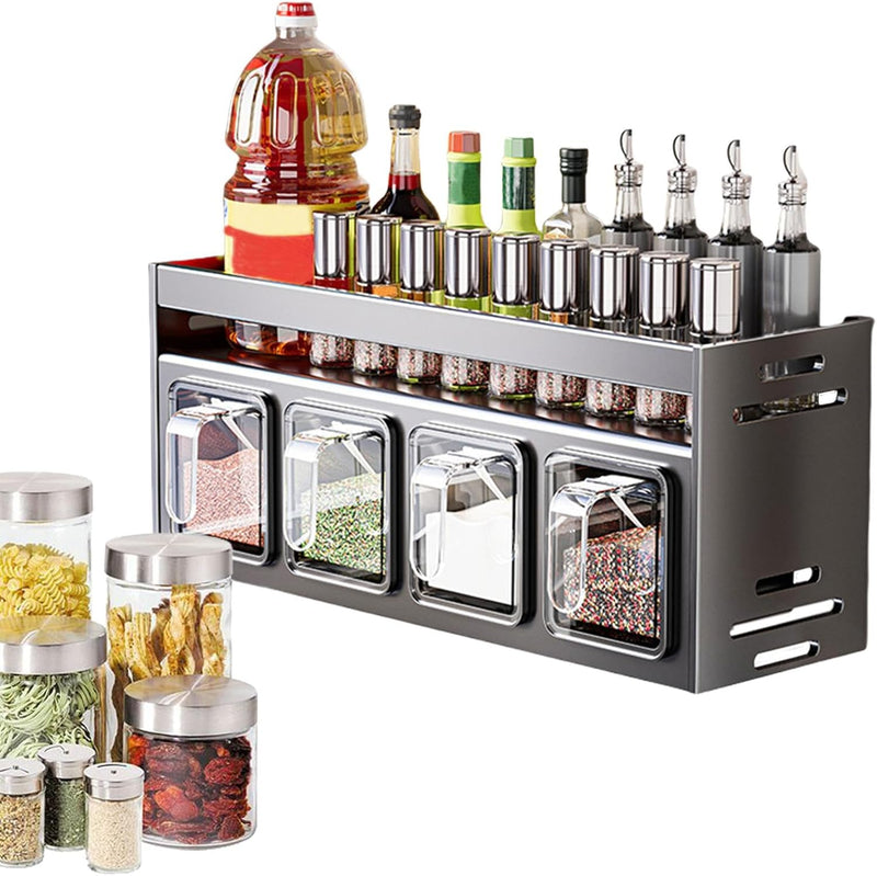 Prateleira de Armazenamento de Temperos para Cozinha