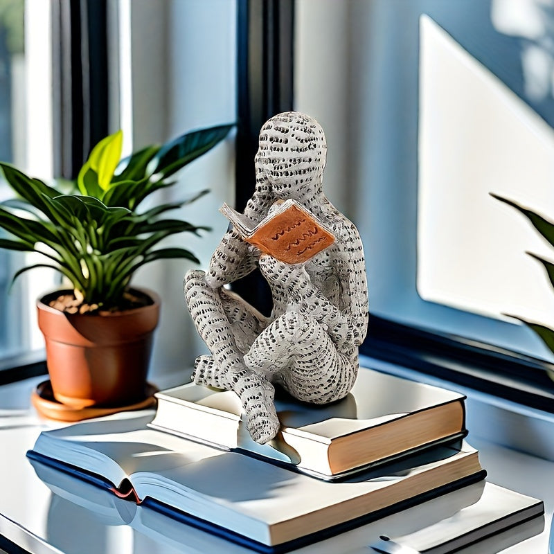 Figura De Leitura Abstrata Moderna Resina