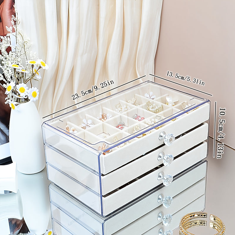 Organizador De Joias Elegante Com Gavetas