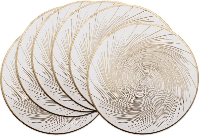 Jogos Americanos de Tecido Revestido 4 Unidades para Proteção da Mesa