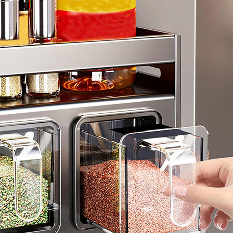 Prateleira de Armazenamento de Temperos para Cozinha
