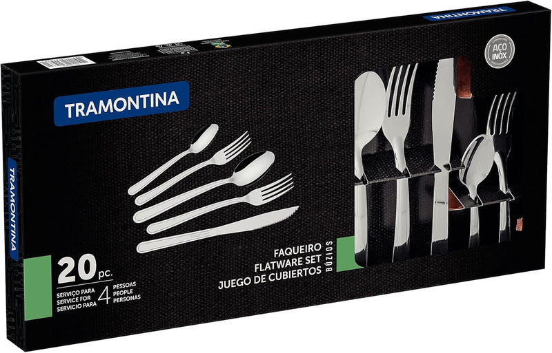 Faqueiro Inox 20 Peças Elegante