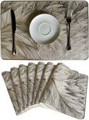 Kit de Jogos Americanos Impermeáveis 4 Peças em Poliéster para Uso Diário