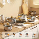 Conjunto de 06 Panelas e Frigideiras em Aço Inox