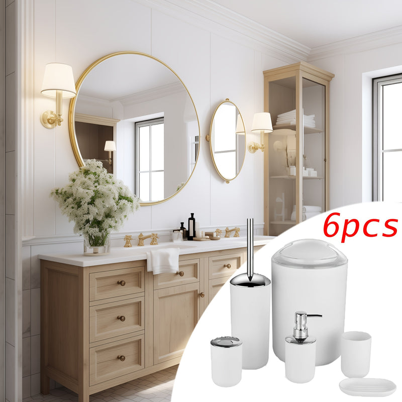 Conjunto de 6 Acessórios para Banheiro
