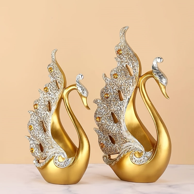 Estatua de Cisne de Resina em Estilo Europeu