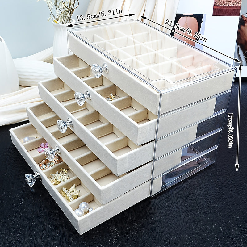 Organizador De Joias Elegante Com Gavetas