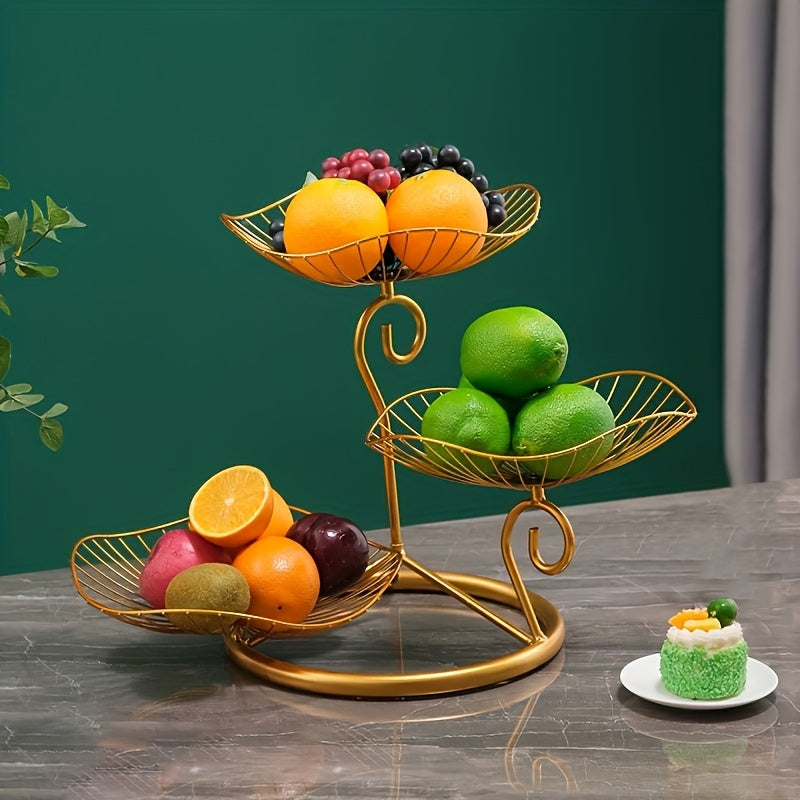 Fruteira Tigela de Frutas Luxuosa