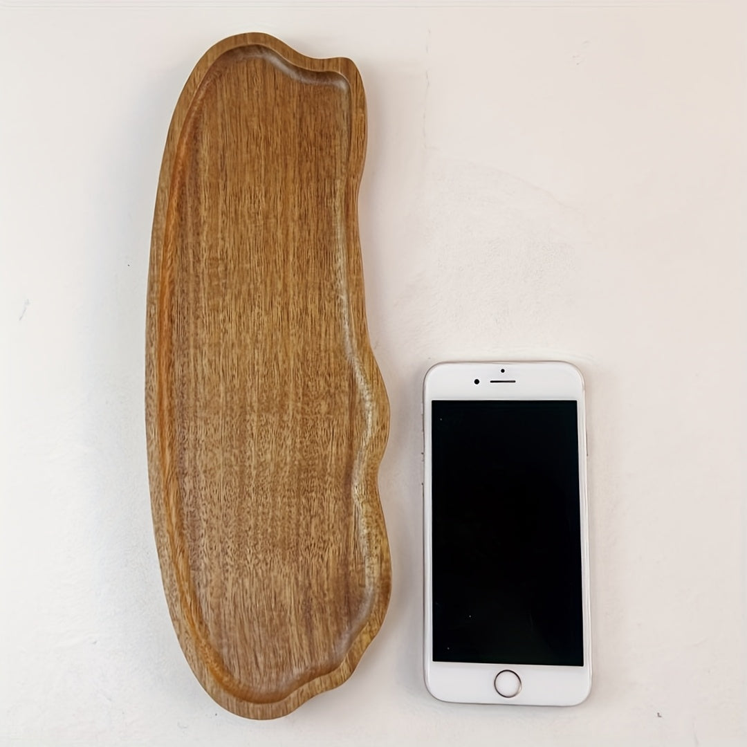 Bandeja De Servir De Madeira Elegante