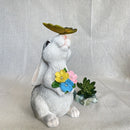 Luminária Solar Coelho Decorativo