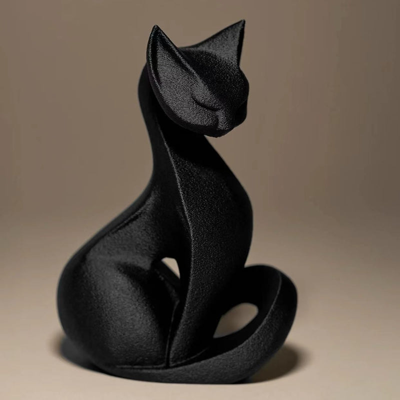Estátua De Gato Impressa Em 3D