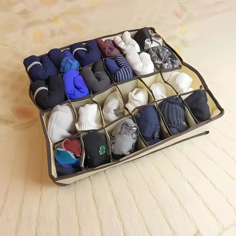 Kit 3 Organizador De Roupa Intima Para Gavetas 24 Divisórias