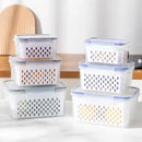 Kit 3 Potes Herméticos Retangulares com Tampa Transparente