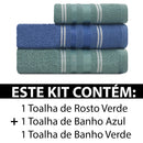 Conjunto de Toalhas Liz Atlantic 3 Peças