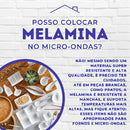 Kit Prato + Tigela Melamina Azul Mandala