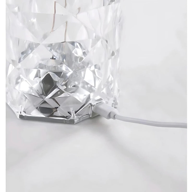 Luminária Cristal LED Toque RGB