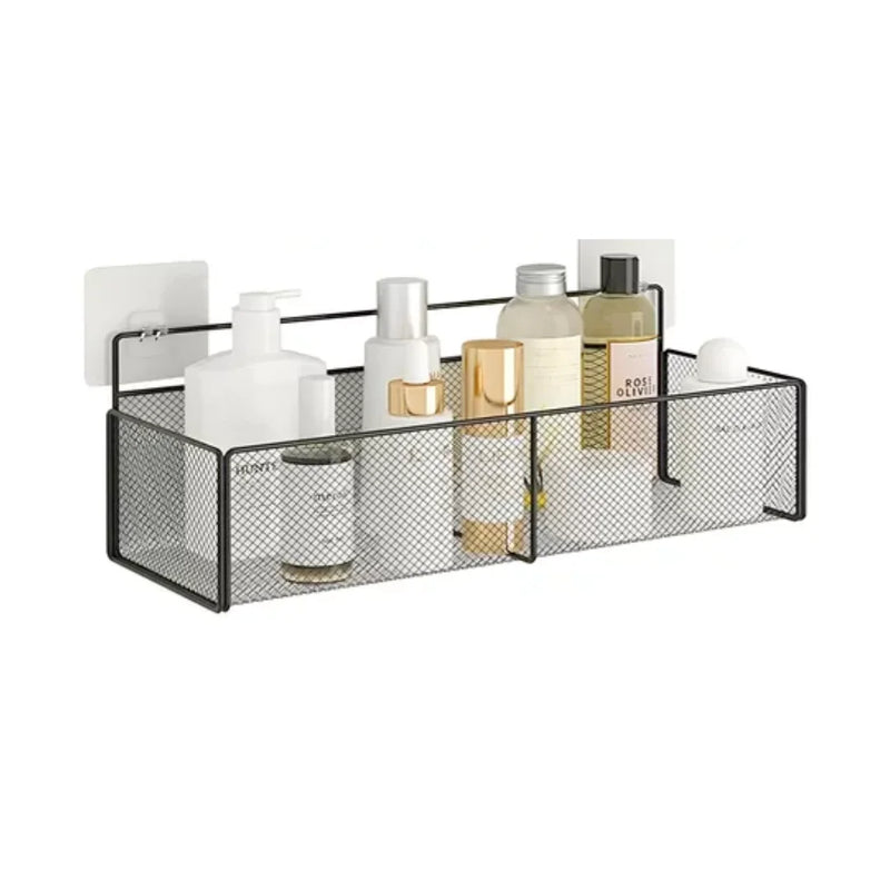 Prateleira De Alumínio Preta Retangular