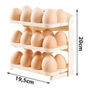 Porta Ovos 3 Andares com Dispenser para Geladeira