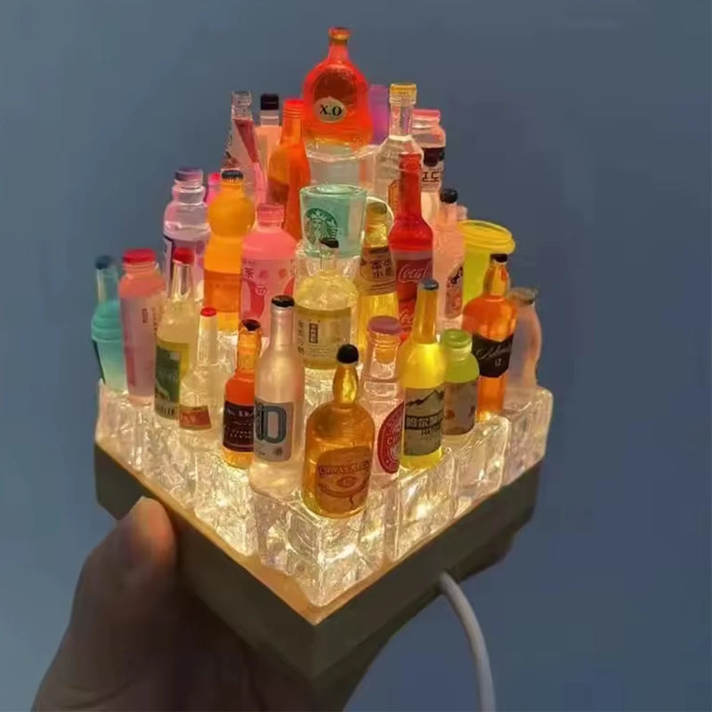 Luminária Led Diy Castelo Garrafa Night Light