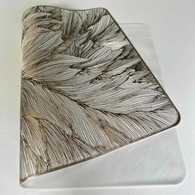 Kit de Jogos Americanos Impermeáveis 4 Peças em Poliéster para Uso Diário