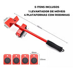 Suporte com Rodas para Transporte e Deslocamento de Móveis