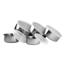 Conjunto 5 Tigelas de Aço Inoxidável com Tampa