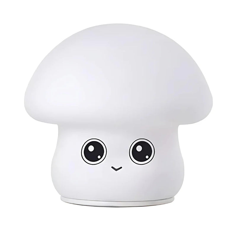 Mini Luminária Cogumelo Fofo Abajur Led Silicone