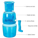 Triturador de Gelo Moedor Raspador Cubos Manual