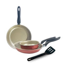 Kit de Frigideiras Globalflon 3 Peças com Revestimento Teflon Antiaderente