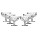 Conjunto 6 Copos de Sobremesa Vidro Luxuoso Diamante