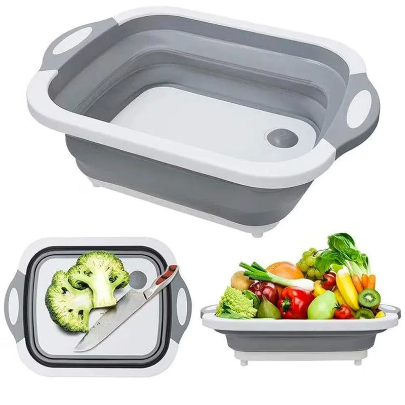 Tábua de Corte 3x1 Multifuncional com Escorredor