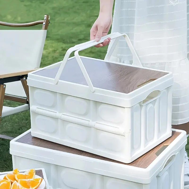 Cesto De Armazenamento Portátil Dobrável Multifuncional