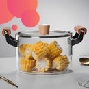 Panela Caçarola de Vidro com Tampa