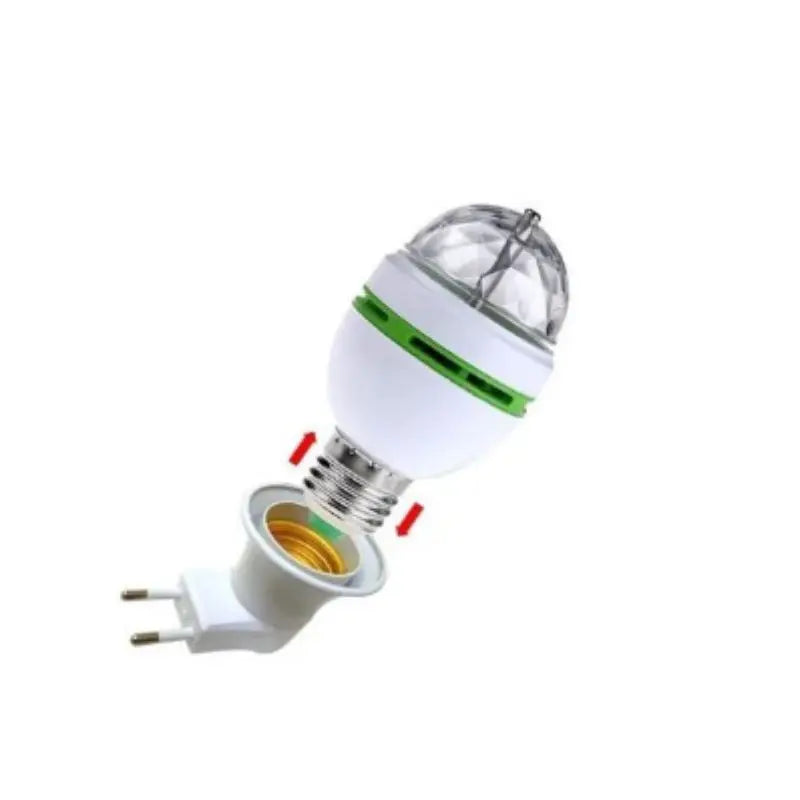 Lâmpada Led Colorida Giratória RGB