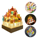 Luminária Led Diy Castelo Garrafa Night Light