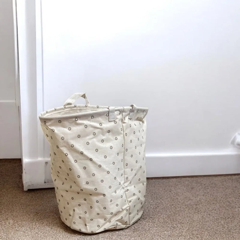 Cesto Organizador Roupa Suja e Brinquedo Dobrável Com Alça Impermeável Pratico