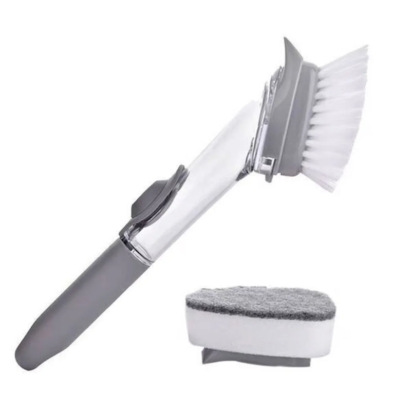 Esponja Escova Dispenser Bucha Detergente 2 em 1