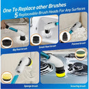 Escova Elétrica de Limpeza 9 em 1