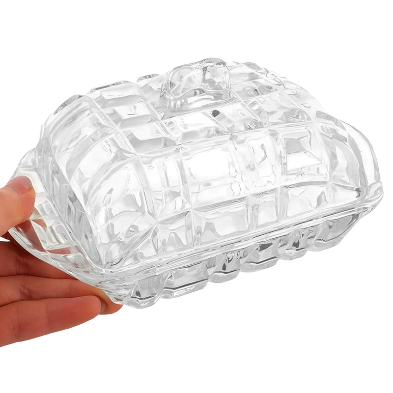 Manteigueira de Vidro Elegante e Sofisticada