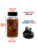 Kit 10 Potes Para Temperos Com Tampa Dosadora