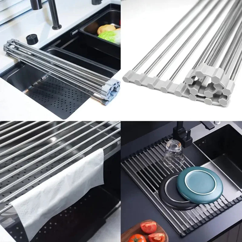 Escorredor De Pratos De Cozinha Sobre A Pia