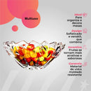 Fruteira Tigela De Vidro Cristal