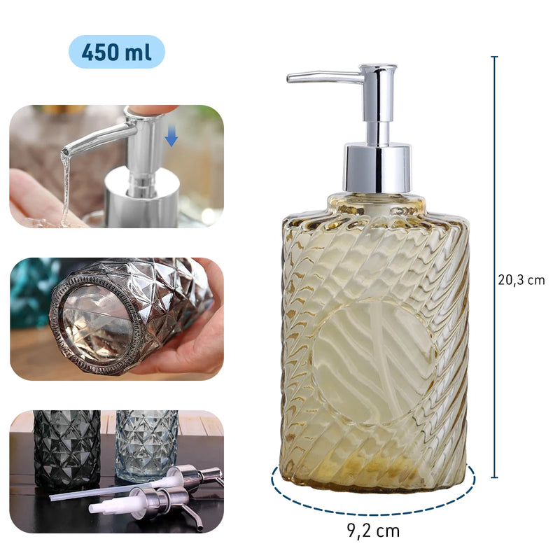 Dispensador de Sabonete Líquido em Vidro 450ML