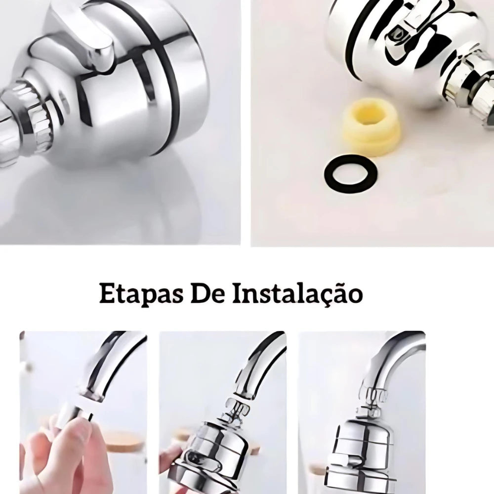 Bico Articulado 360º Inox Para Torneiras