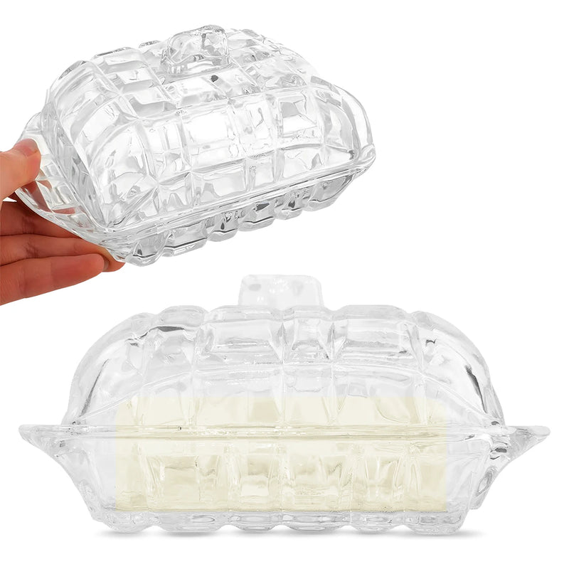 Manteigueira de Vidro Elegante e Sofisticada