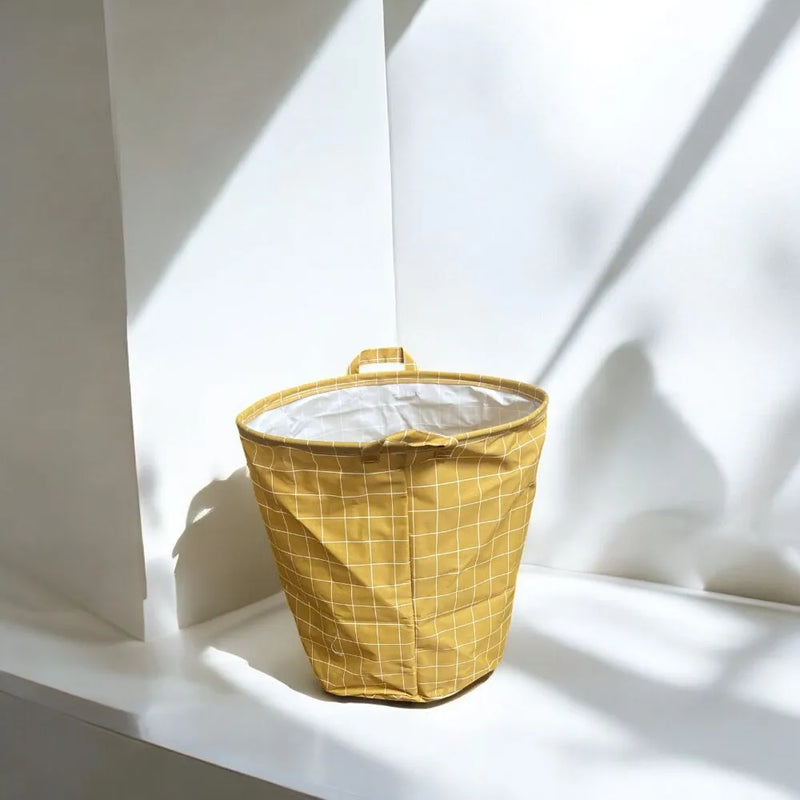 Cesto Organizador Roupa Suja e Brinquedo Dobrável Com Alça Impermeável Pratico